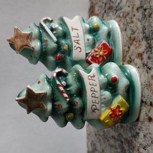 Vintage Japanese Salt & Pepper Christmas Trees